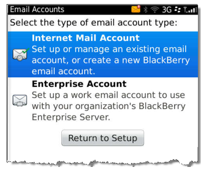 blackberry internet mail screenshot